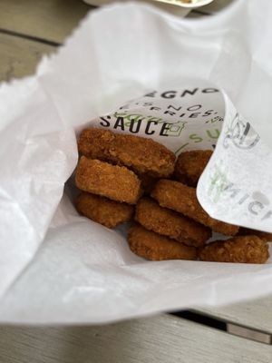 Impossible chicken nuggets at Veg'n out in San Diego