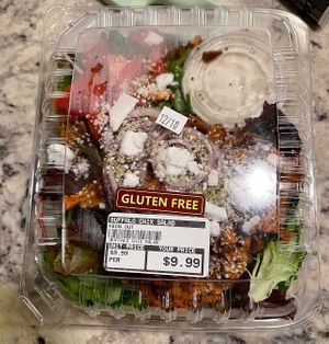 buffalo chicken salad (so good!)   at Veg'n out in San Diego