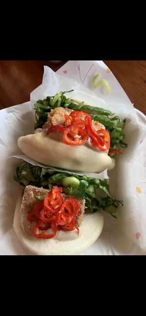 Amazing bao buns at Mao Chow in East London