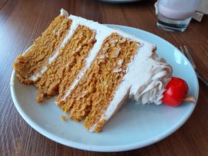 Pumpkin spiced cake at The Greenhouse in Horsforth