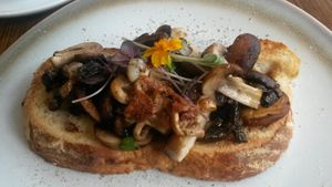 Mushroom fricassee at The Greenhouse in Horsforth