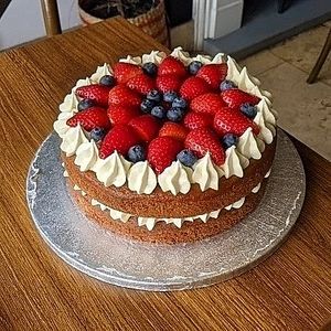 Victoria sponge  at The Greenhouse in Horsforth