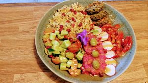Mediterranean bowl  at The Greenhouse in Horsforth