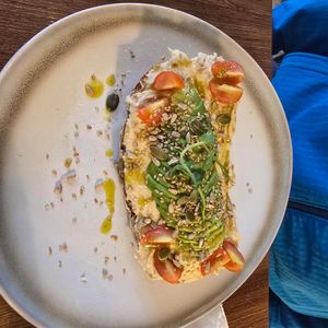 Home made hummus at The Greenhouse in Horsforth