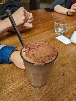 Nice smoothie! at Sacred Grounds in Exeter