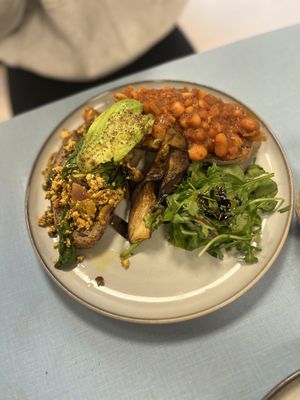 Smokey beans  at Sacred Grounds in Exeter