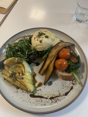 Sacred Benidict, delicious!!   at Sacred Grounds in Exeter