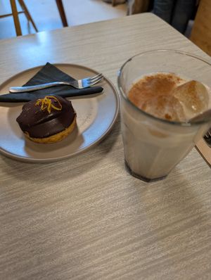 Jaffa cake at Sacred Grounds in Exeter