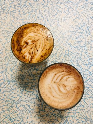 Cappuccino and Chocolate at Sacred Grounds in Exeter