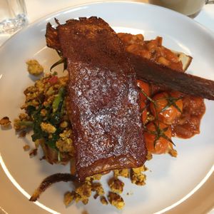 Savoury waffles  at Sacred Grounds in Exeter