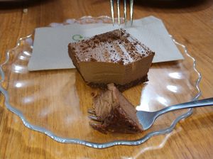 Cheesecake? at Sacred Grounds in Exeter