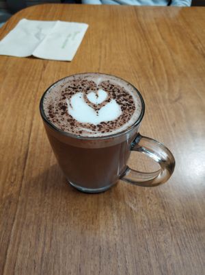 Chocolate drink at Sacred Grounds in Exeter