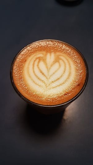 Oat Mylk Flat White at Sacred Grounds in Exeter