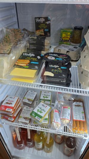 Fridge at Dietètica Naturalment in Girona