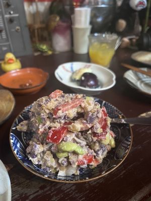 Potato salad  at Yasai Izakaya Genki in Tokyo