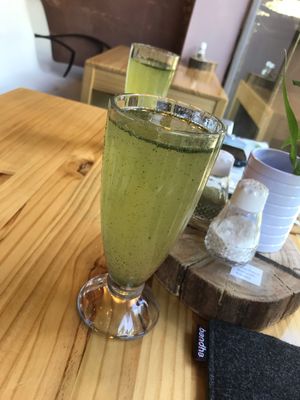 Mūna lemonade  at Hierba Buena in Pisac