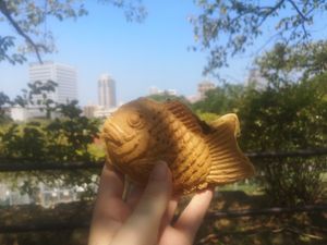 Taiyaki at Hakata Hiiragi Taiyaki in Fukuoka