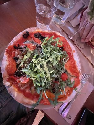 Vegan Madonna pizza   at Maus Habitos in Porto