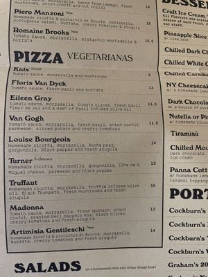 Menu   at Maus Habitos in Porto