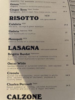 Menu   at Maus Habitos in Porto