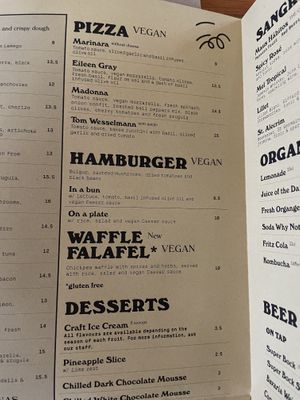 Menu   at Maus Habitos in Porto