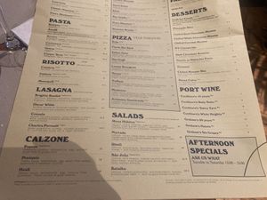 Menu  at Maus Habitos in Porto