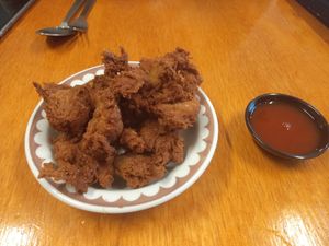 Salt and pepper fried "chikn" at Little Beans Gourmet in Canning Vale