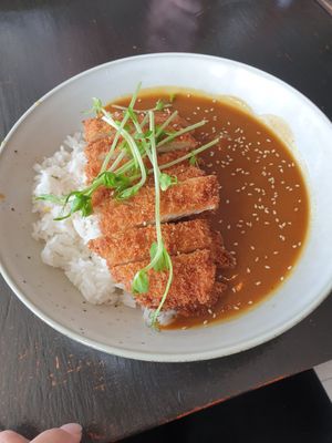 Vegan katsu curry at Little Beans Gourmet in Canning Vale