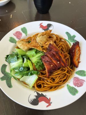 Dry wonton noodles   at Little Beans Gourmet in Canning Vale