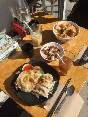 Hainan chicken, chee cheong fun and laksa   at Little Beans Gourmet in Canning Vale