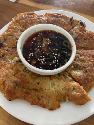 Mung pancake  at Yong's Kal-Bi in Waimea