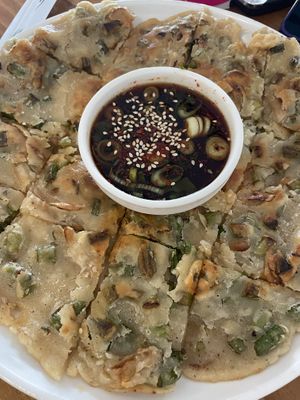 Special pancake  at Yong's Kal-Bi in Waimea