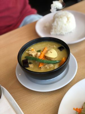 Green Curry with Vegan Chicken at Chu Thai Eatery in Auckland
