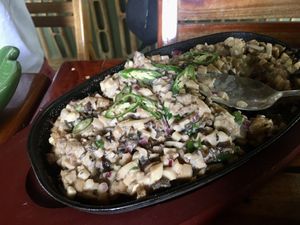 Sisig at Fox and the Firefly in Bohol