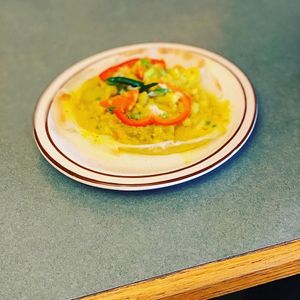 Aviyal (WFPB) - A Melody of Mix Veg in a coconut gravy. This is a Whole Food Plant Based Dished served along with Appam - a pancake made of rice & coconut. No Oil at Vinnies in Selkirk