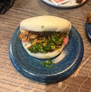 shiitake mushroom bao bun  at Mr Bao in South East London