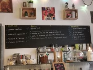 Menu at La Cabane en Ville in Aix-en-provence