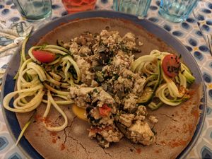 Savoury crepe at La Cabane en Ville in Aix-en-provence