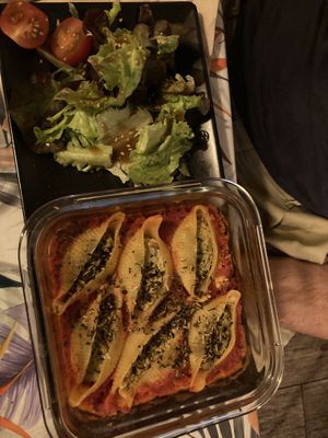 Baked ricotta shells   at La Cabane en Ville in Aix-en-provence