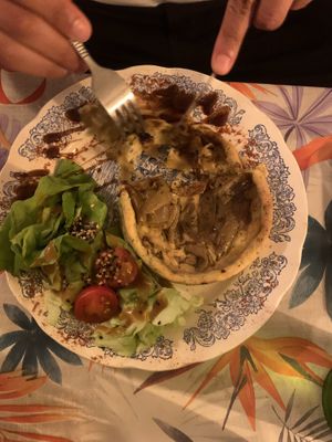 Tarte cebettes & bleu   at La Cabane en Ville in Aix-en-provence