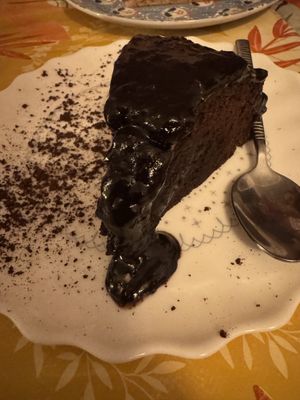 Moist chocolate cake   at La Cabane en Ville in Aix-en-provence