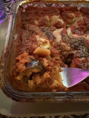 With eggplant  at La Cabane en Ville in Aix-en-provence