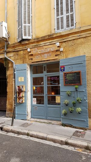 Outside at La Cabane en Ville in Aix-en-provence