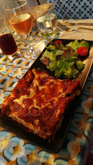 Auberginen Lasagne at La Cabane en Ville in Aix-en-provence
