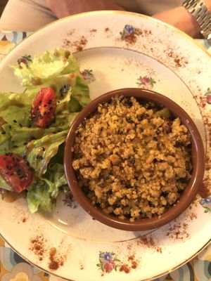 Crumble de Legumes at La Cabane en Ville in Aix-en-provence