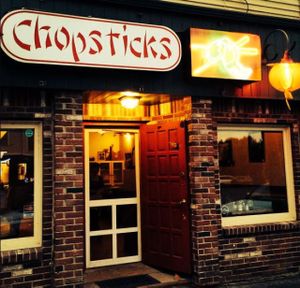 front door at Chopsticks in Bangor