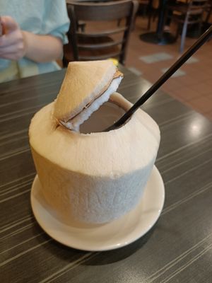 Young Coconut Juice at Eat Mii Cafe in West End
