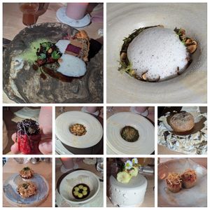 A little overview of parts of the menu in February at Seven Swans in Frankfurt
