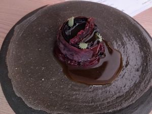 Beet dish at Seven Swans in Frankfurt