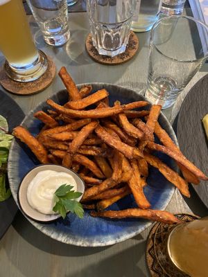 Sweet potato fries  at V-Bandits in Ludwigsburg